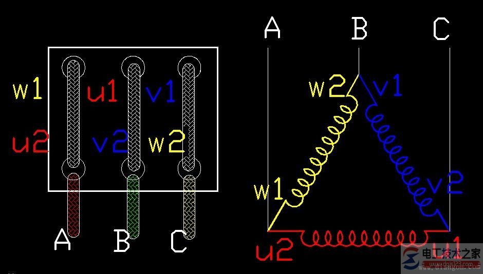 三相异步电动机接线图